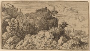 Firs in the Defile by Allart van Everdingen