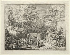 Four Springs in and around Spa: The Fourth Spring, The Spring at Sauvenière by Allart van Everdingen