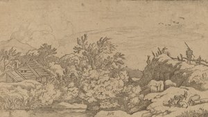 Goat Herd on a Hill, probably c. 1645-1656 by Allart van Everdingen