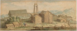 Norwegian Landscape with a Timber Yard