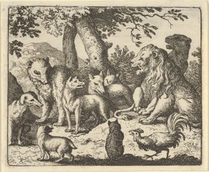 Renard Exonerates Himself of His Crimes Before the Lion, 1650-75