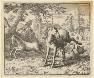 Renard Goes with the Badger to Court to Appease the Lion