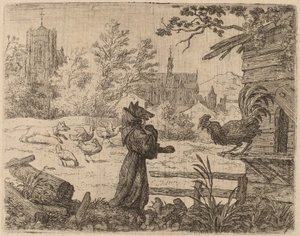 Reynard Disguised as a Monk by Allart van Everdingen