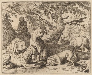 Reynard Winds His Tale and Wrongs His Father by Allart van Everdingen