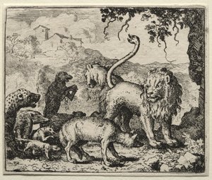 Reynard the Fox: First Complaint of the Wolf by Allart van Everdingen