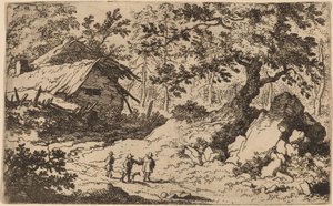 Ruinous Cottage by Allart van Everdingen