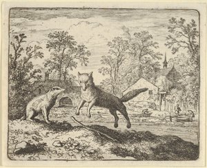 The Badger Imposes as Punishment to Jump Three Times Over a Stick on the Ground