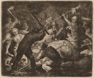 The Bear Assaulted by the Peasants by Allart van Everdingen