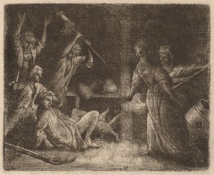 The Cat Trapped and Beaten by Allart van Everdingen