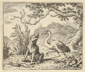 The Stork Removes a Bone from the Wolf