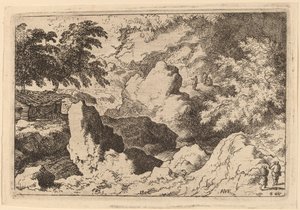 Three Men on a Rock