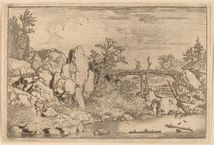 Two Logs in the Water by Allart van Everdingen