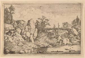 Two Logs in the Water by Allart van Everdingen