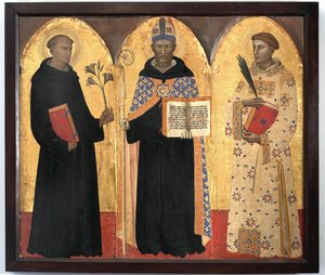 Saint Augustine between Saint Nicholas of Tolentino and Saint Stephen Fabriano