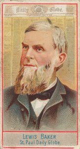 Lewis Baker, St. Paul Daily Globe, from the American Editors series N1 for Allen & Ginter, 1887 by Allen