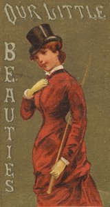 From the Girls and Children series N58 promoting Our Little Beauties Cigarettes, 1887 by Allen and Ginter