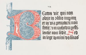 Art of the Lithograph: Psalter- Initial B, Plate VIII by Alois Senefelder