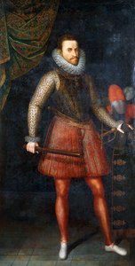 Portrait of the Archduke Albert, Standing Full-length Holding a Baton by Alonso Sánchez Coello