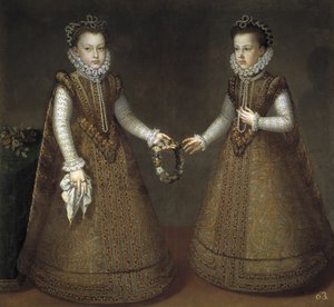 The Infantas Isabel Clara Eugenia and Catherine Michelle of Spain