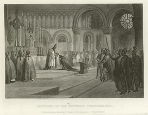 Crowning of the Emperor Charlemagne by Alonzo Chappel