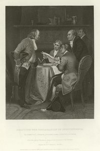 Drafting the Declaration of Independence by Alonzo Chappel