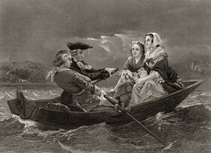 Lady Harriet Ackland on Her Way to Visit the Camp of General Gates, from 