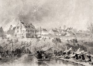 The Attack on Fredericksburg, Virginia by Alonzo Chappel