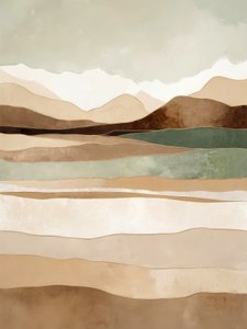 Abstract Earthy Landscape