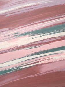 Blush Teal Abstract Strokes by Alpenglow Workshop