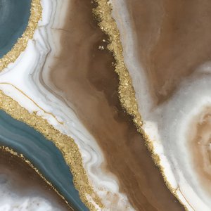Brown Gold Agate Swirl