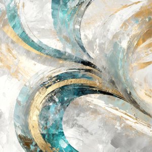 Fluid Gold Abstract
