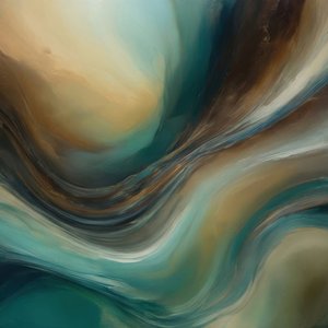 Fluid Teal Gold by Alpenglow Workshop