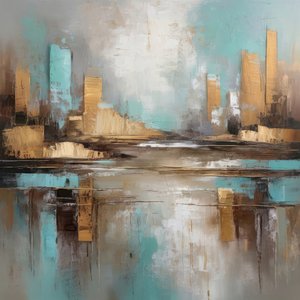 Golden City Reflections by Alpenglow Workshop