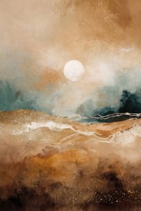 Golden Desert Horizon