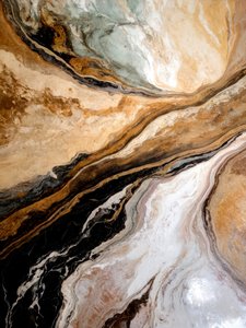 Golden Marble Flow