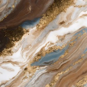 Golden Marble Swirl by Alpenglow Workshop