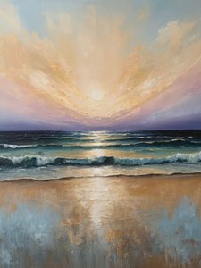 Golden Ocean Sunset by Alpenglow Workshop