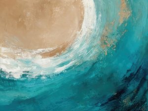 Golden Ocean Wave by Alpenglow Workshop
