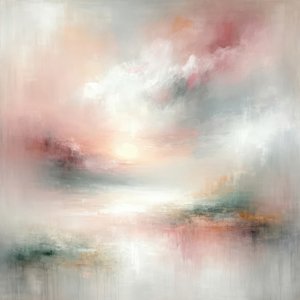 Misty Sunrise Reflection