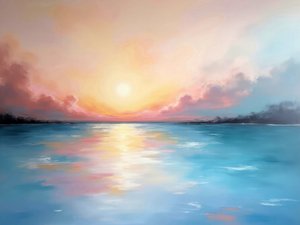 Serene Sunset Reflection