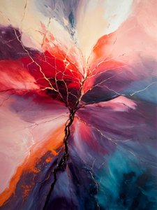 Vibrant Abstract Tree