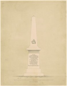 Design for a Monument in Memory of George B. Doane by Alpheus Cary