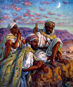 Group of Arab shepherds by Alphonse Etienne Dinet