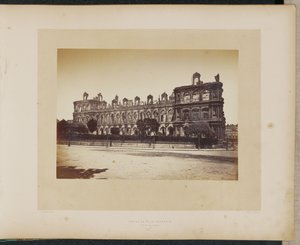 Burned City Hall. Facade on the Quai. by Alphonse J. Liébert