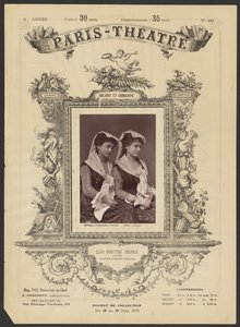 Paris Theatre: The Badia Sisters by Alphonse J. Liébert