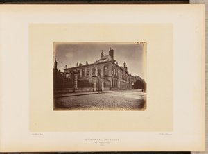 The Arsenal on Fire. Exterior View. by Alphonse J. Liébert