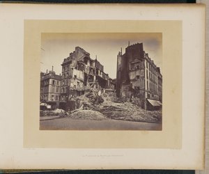 The Place de la Bastille on Fire by Alphonse J. Liébert