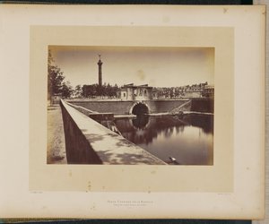 Post-Barracks of the Bastille. Tunnel and July Column. by Alphonse J. Liébert