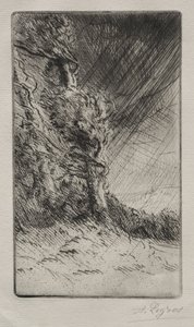A Gust of Wind by Alphonse Legros