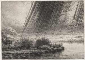 A Storm by Alphonse Legros